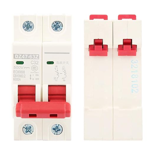 DC 500V 32A -Leistungsschalter | 2p MCB für Solarpanel -Stromsystem