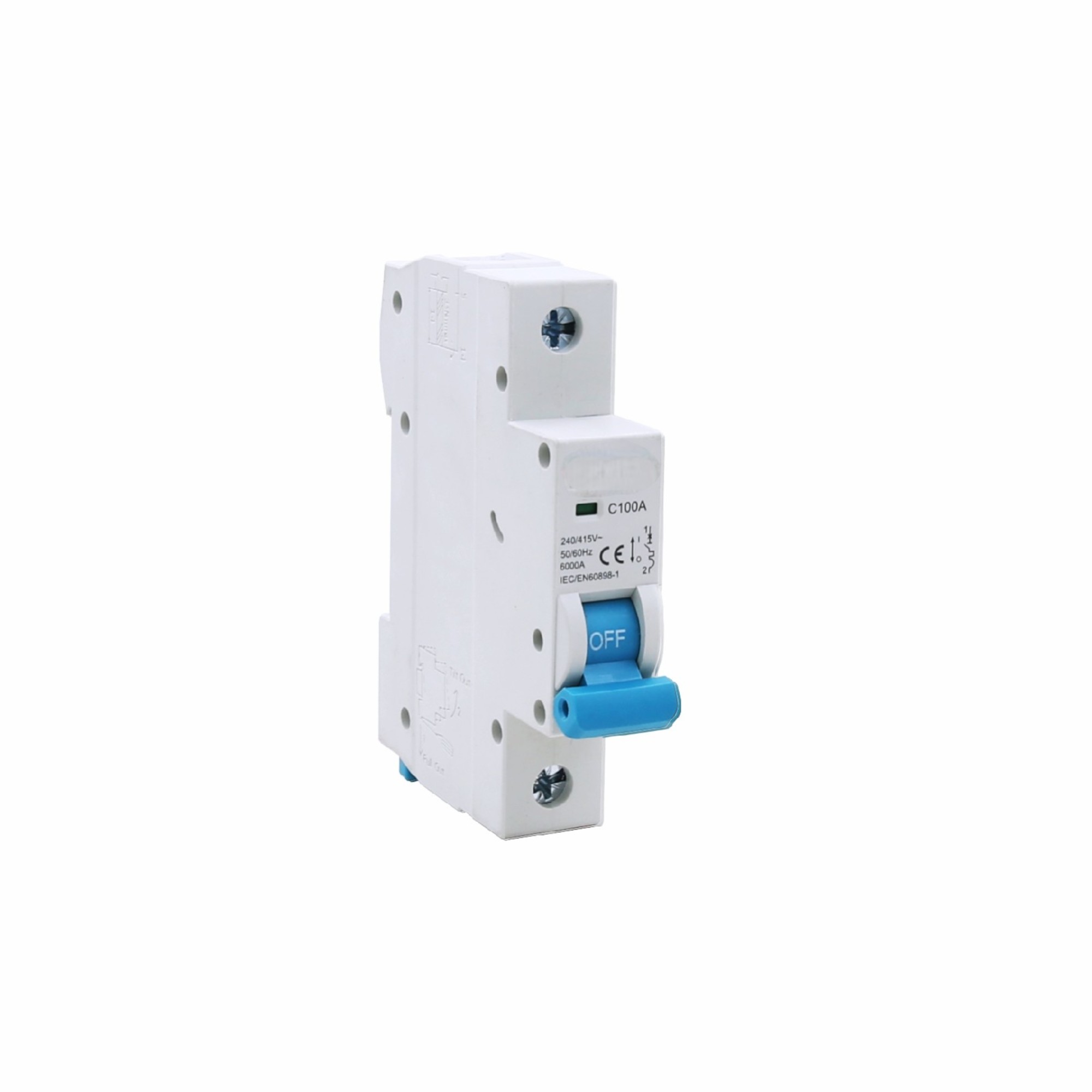Hochstromiger thermisch-magnetischer AC MCB | 80A-125a | 4p | C/D -Kurven | 6ka Breaking | IP20 | IEC