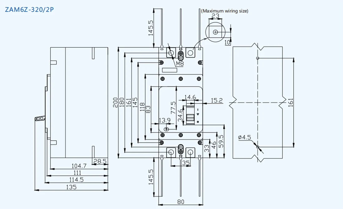 320A Circuit Breaker DC1000V for Solar
