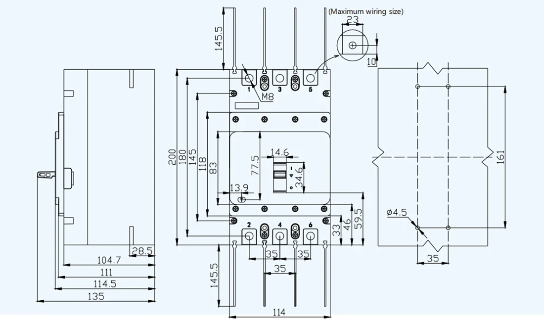 250A PV Circuit Breaker DC1500V