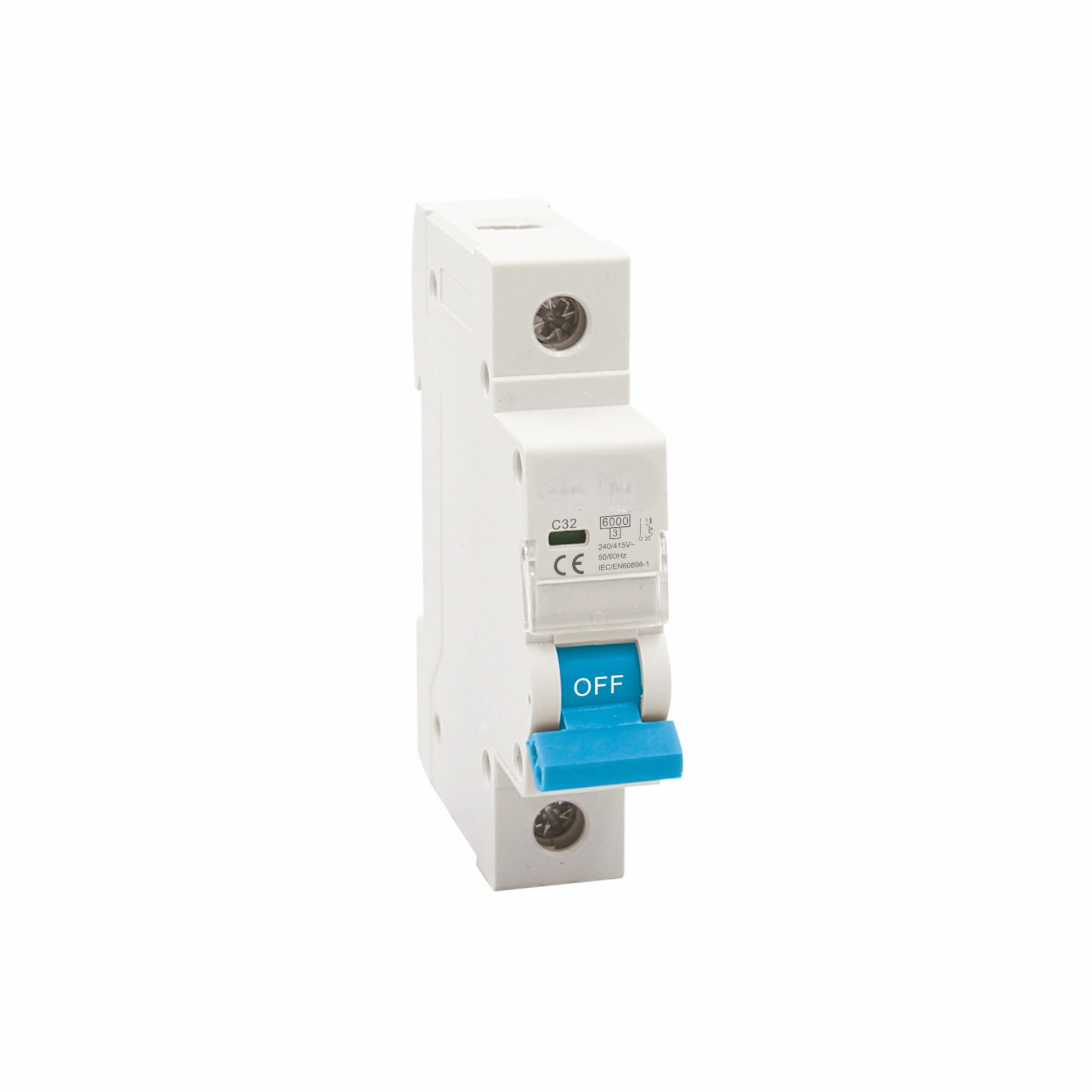 Thermalmagnetisches AC MCB | 1p-4p | 1-63a | B/C/D -Kurven | 415V | IEC/EN 60898-1
