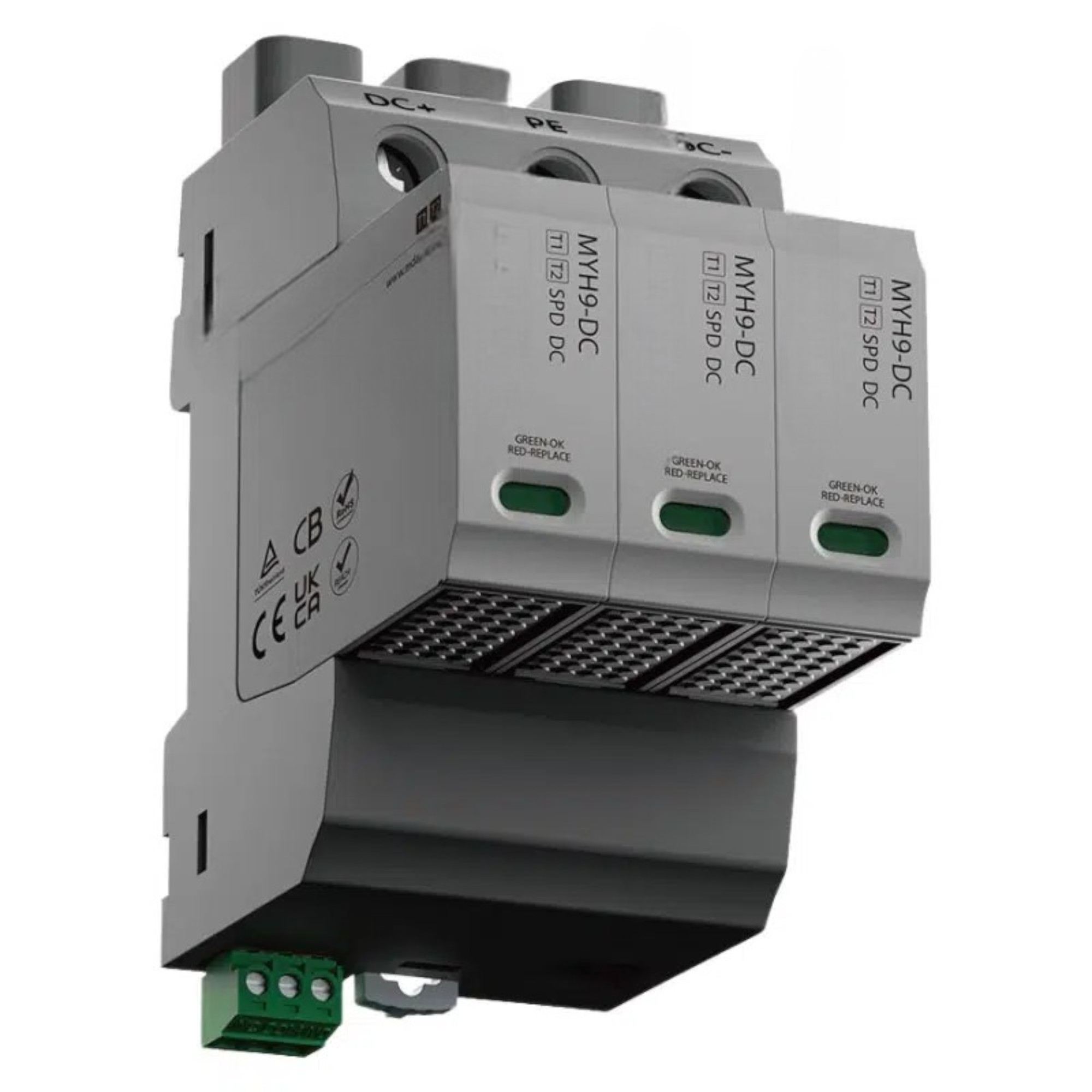 Typ 1+2 DC SPD MYH9 | 600 VDC | In 20 ka