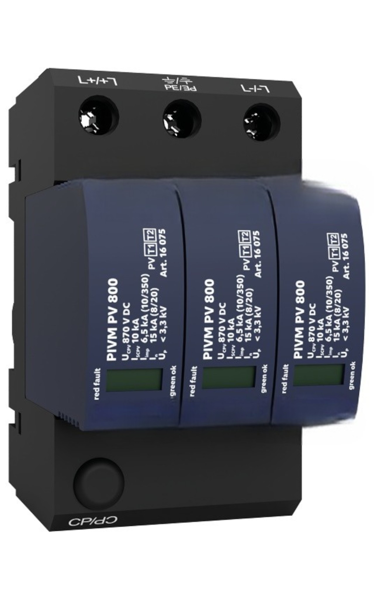 Typ 1+2 PV SPD | Y-Connection | Keine Sicherungssicherung | LPL III - IV